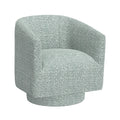 Bralin Blue Swivel Accent Chair Blue Foam Engineered Wood