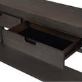 Console Table Entryway Table For Hallway Living Room With 2 Drawers And 1 Shelf Antique Brown Mdf