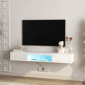 Floating Tv Stand Wall Mounted With 20 Color Leds,63