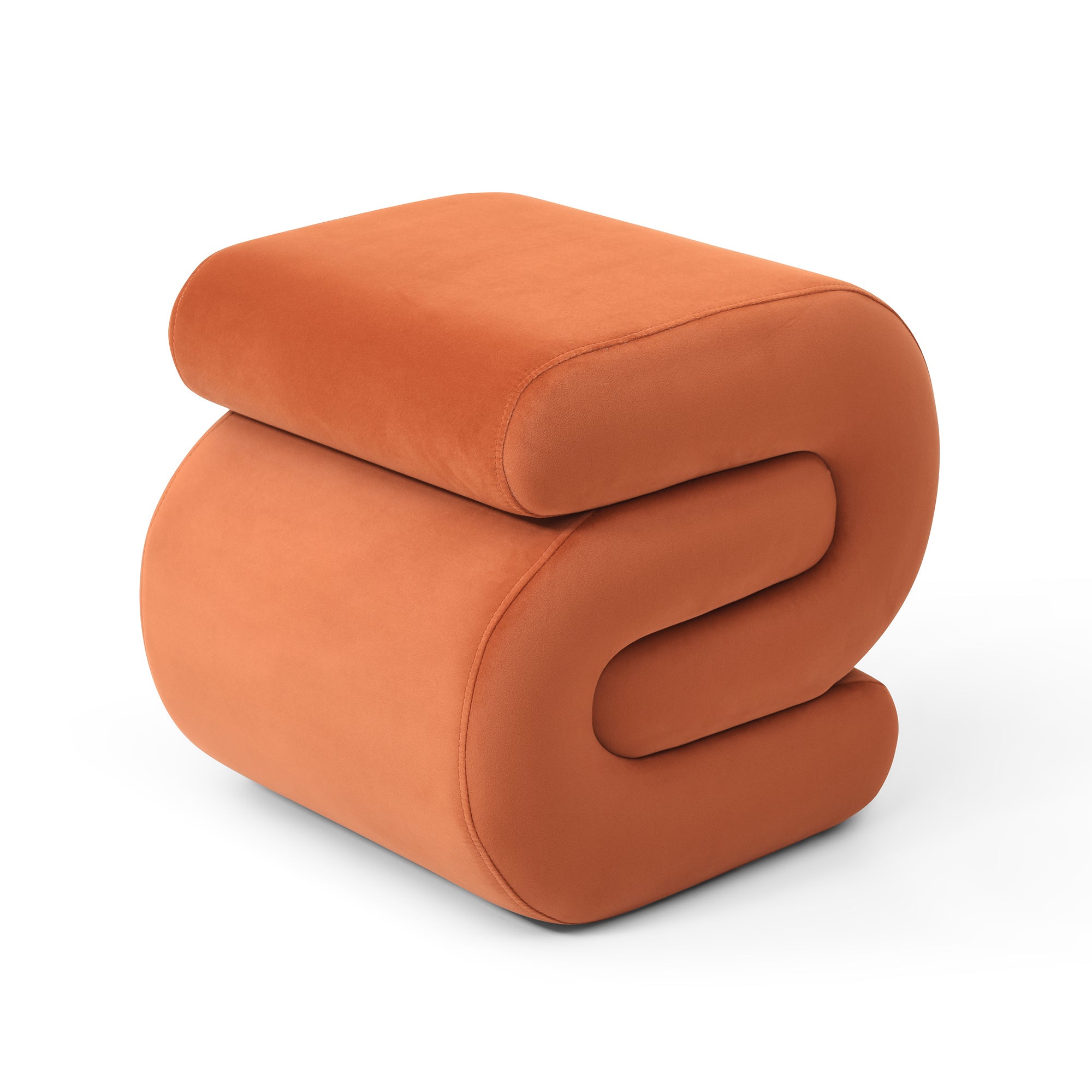 Meritalia orange ottoman オットマン　イタリア Meritalia orange ottoman オットマンイタリア