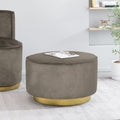 Swivel Ottoman Grey Altay Velvet