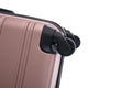 Luggage Universal Wheel Hard Shell Lightweight Password Lock Family Set Rose Gold, 3 Piece Set 20 Inches 24 Inches 28 Inches Rose Gold Abs