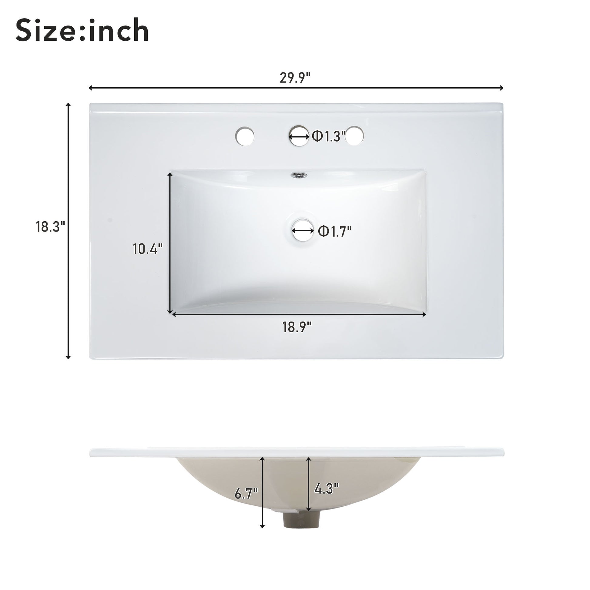 30 Inch Bathroom Vanity With Ceramic Sink Combination, Large Storage Features 1 Pullout And Multifunctional Shelf Dividers Green Bathroom Solid Wood Mdf