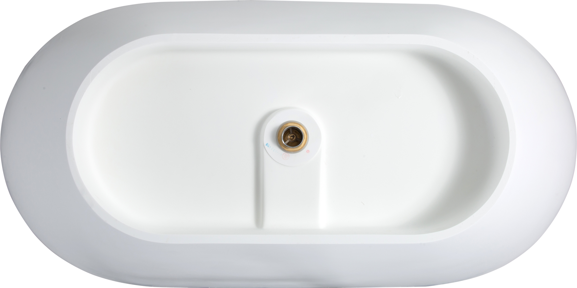 Luxury Handcrafted Stone Resin Freestanding Soaking Bathtub With Overflow In Matte White, Cupc Certified 24S03 59Mw Matte White Bathroom Freestanding Tubs Soaking Center Solid Surface