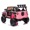 24V Kids Ride On Car W Parents Remote Control,400W Motor,Four Wheel Suspension,Adjustable Speed,Usb,Mp3,Music,Bluetooth,Large Display Screen,Power Display,Portable Handle,Safety Belt For Kids Aged 3 . Pink 50 99 Lbs Polypropylene