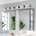 Modern Bathroom Vanity Lighting 6 Light Led Vanity Lights Over Mirror Bath Wall Lighting Chrome Acrylic,Stainless Steel