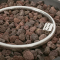 Outdoor 50,000 Btu Round Mgo Concrete Propane Fire Pit, Light Grey Tank Cover Not Included Light Grey Magnesium Oxide