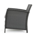 St Lucia Chair Grey Pe Rattan Iron Waterproof Fabric