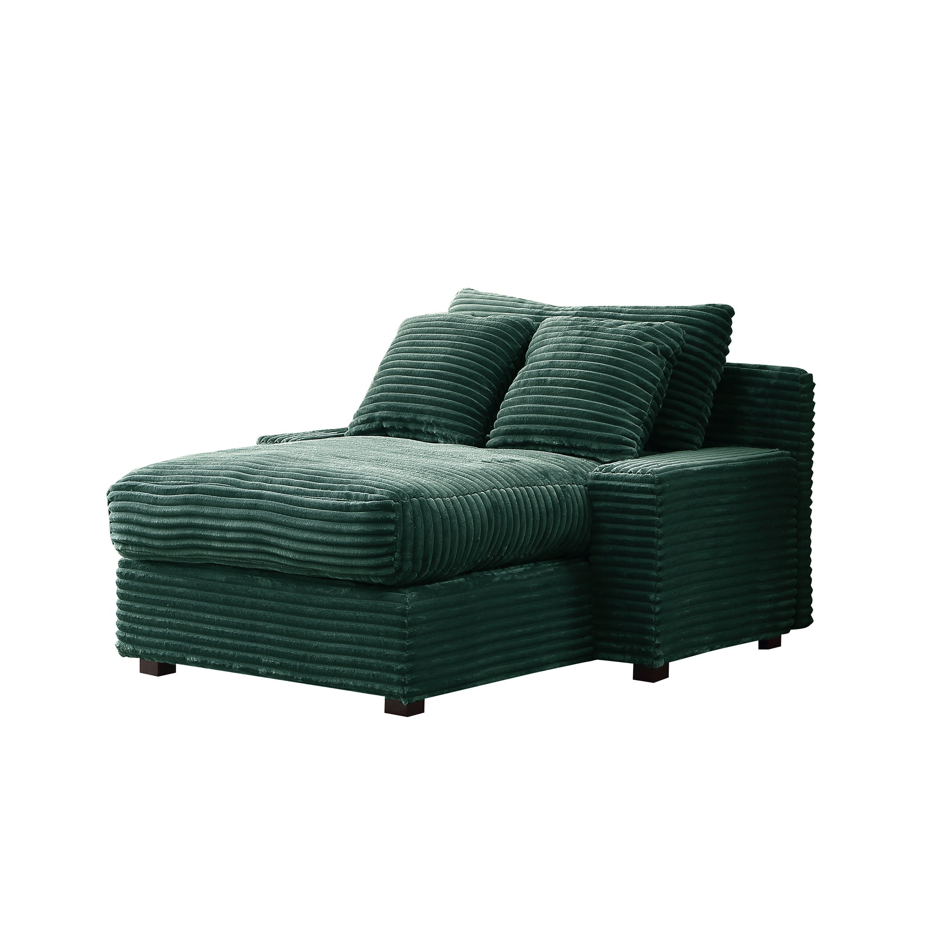 Modern Luxury Sofa Couch For Living Room Quality Corduroy Upholstery Sleeper Sofa Bed Daybed Green Green Corduroy 1 Seat