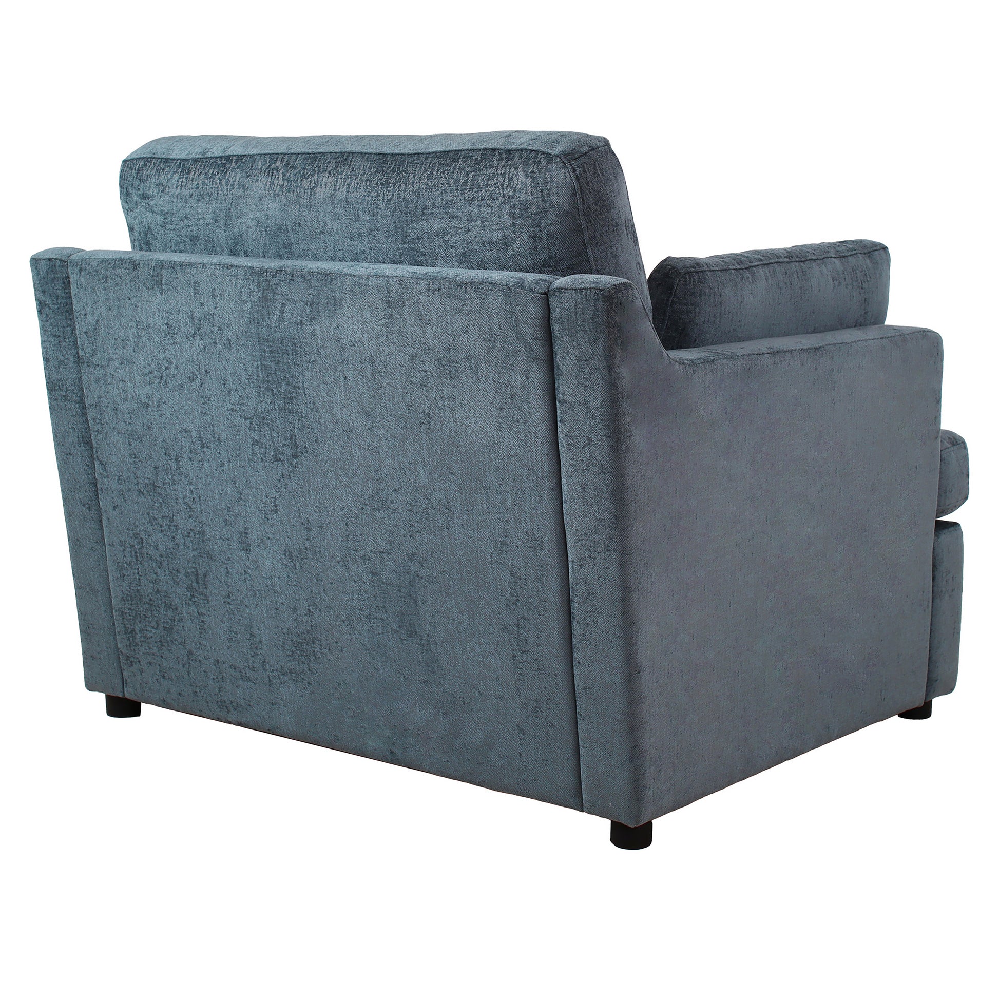Oversized Accent Chair Comfortable Armrest Cushions, Versatile Neutral Style, Elegant Design, Durable Frame Blue Blue Polyester