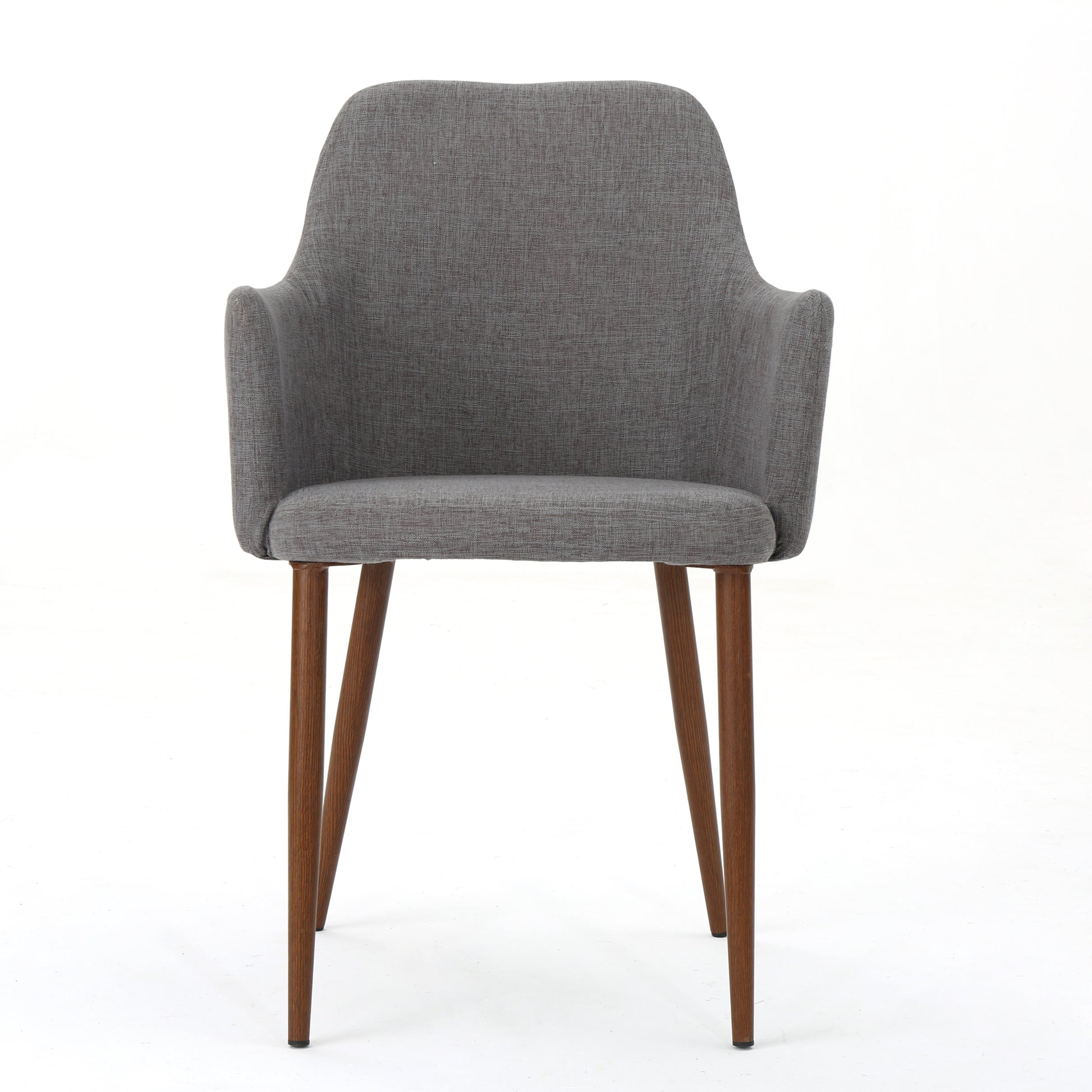 Dining Chair Light Grey Fabric