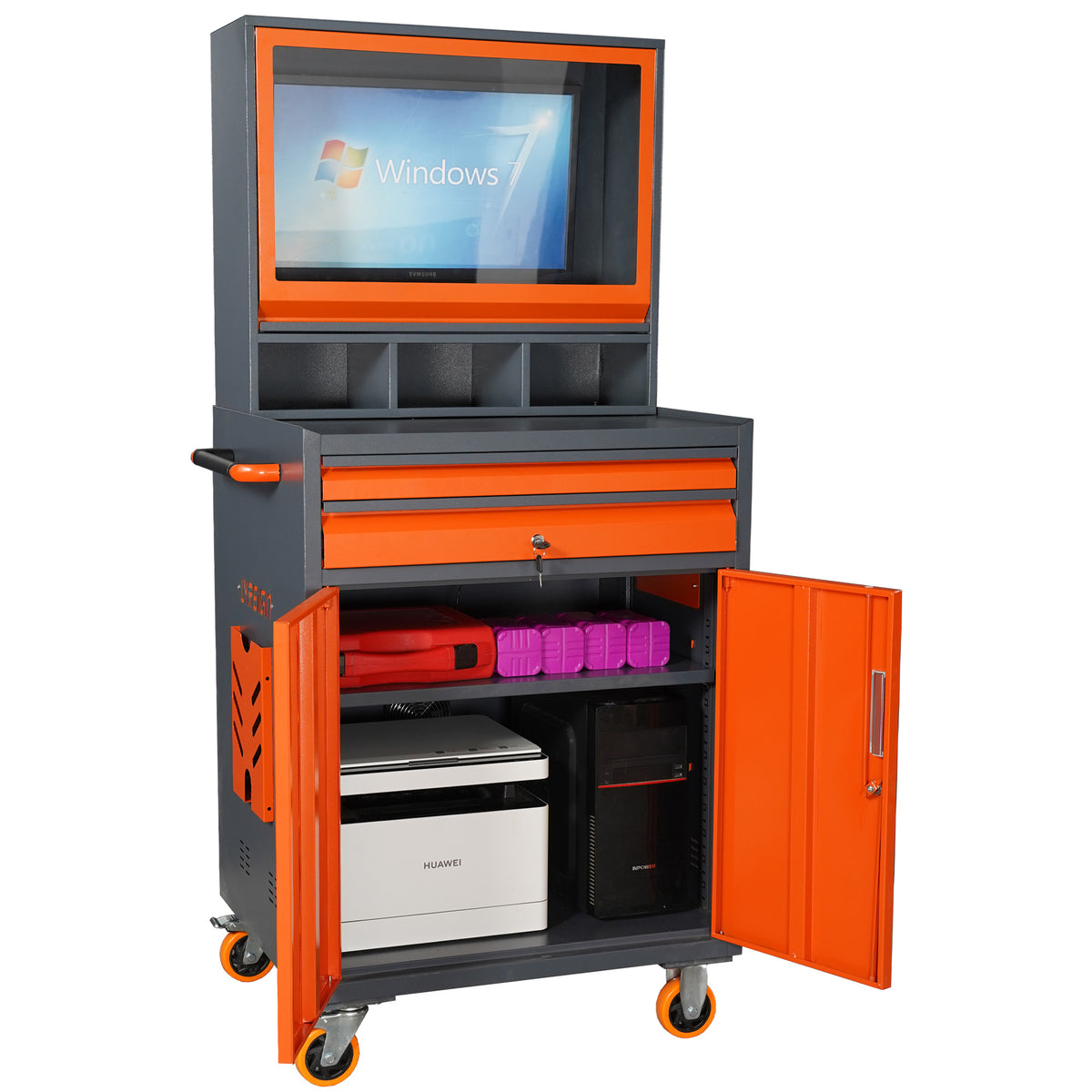 Secure Desktop Cabients Portable Computer Cabinets Integrated Wood PC Cases : Montech Heritage