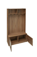 Closet, Suitable For Living Room, Entryway, Bedroom Walnut Mdf