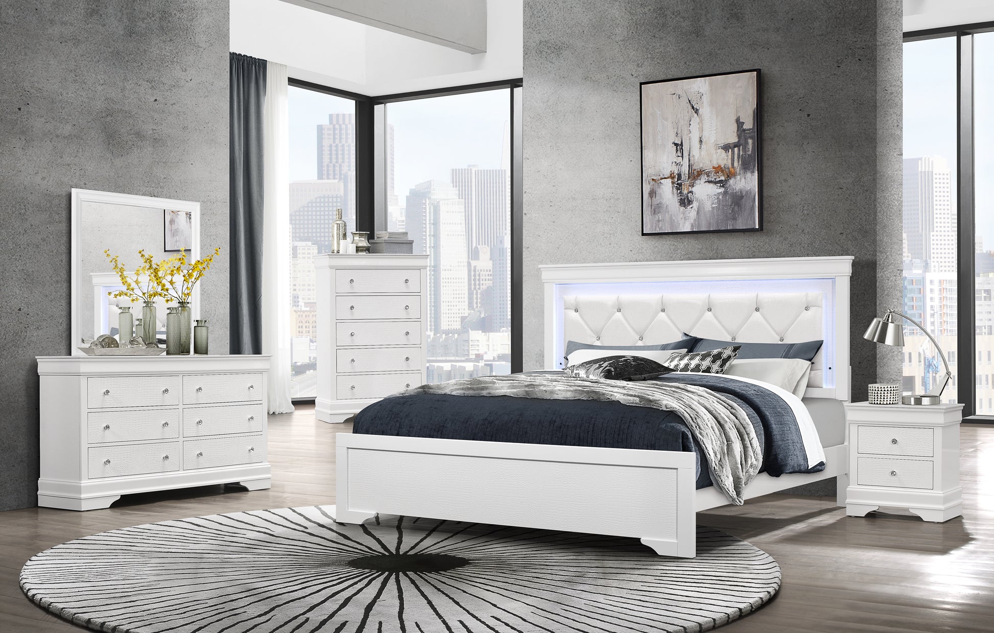 solid wood white dresser Gallatin Handcarved Solid Wood 6 Drawer Bedroom Dresser