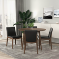 Paloma Dining Table Walnut Walnut Brown Seats 4 Brown Dining Room Oval Solid Wood