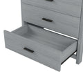 4 Pieces Bedroom Sets Queen Size Vintage Wooden Bed Frame With 2 Nightstands And 1 Dresser,Light Gray Box Spring Not Required Queen Light Gray 4 Piece Set American Traditional Solid Wood Mdf