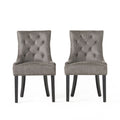 Cheney Dining Chair Kd Mp2 Set Of 2 Slate Microfiber