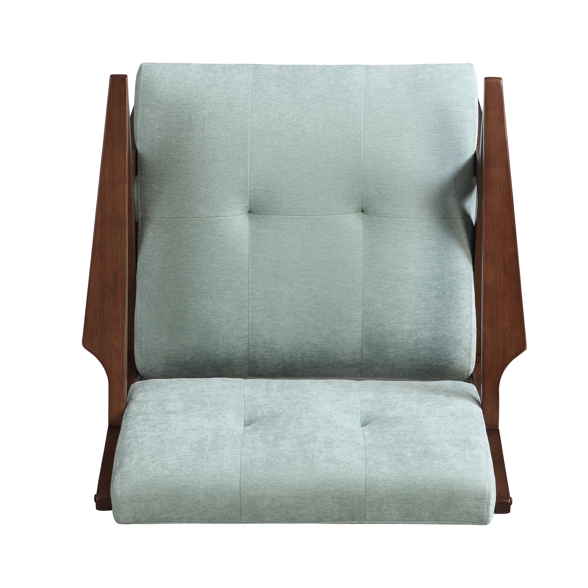 Scandi Comfort Lounge Chair Green Solid Wood Mdf