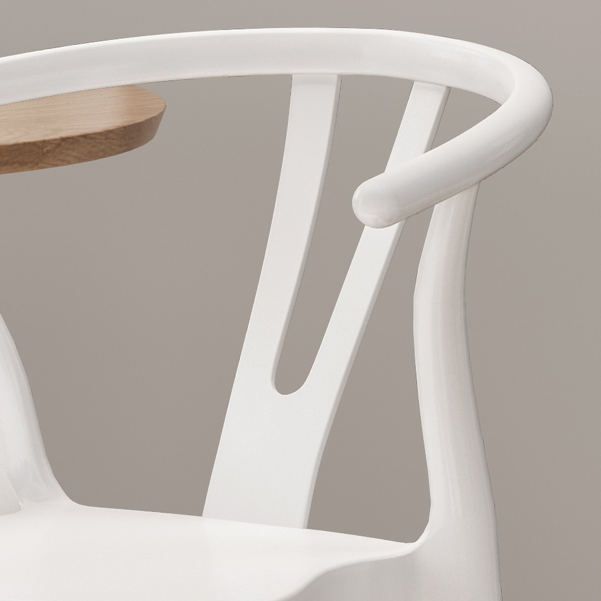 PLASTIC DINING CHAIR white-polypropylene