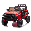 24V Kids Ride On Car W Parents Remote Control,400W Motor,Four Wheel Suspension,Adjustable Speed,Usb,Mp3,Music,Bluetooth,Large Display Screen,Power Display,Portable Handle,Safety Belt For Kids Aged 3 . Red 50 99 Lbs Polypropylene