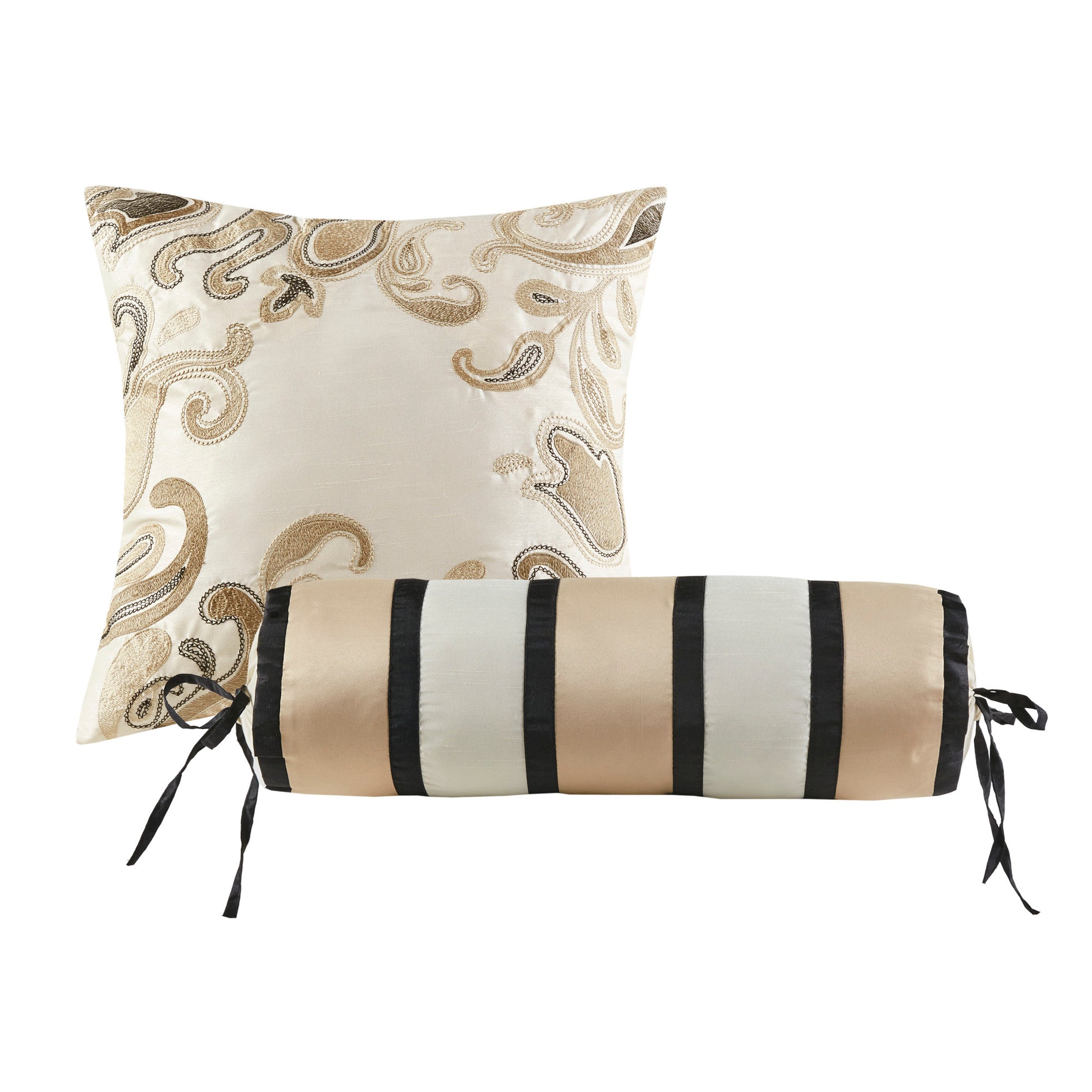 12 Piece Comforter Set With Cotton Bed Sheets Black King King Black Cotton