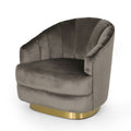 Arm Chair Grey Velvet