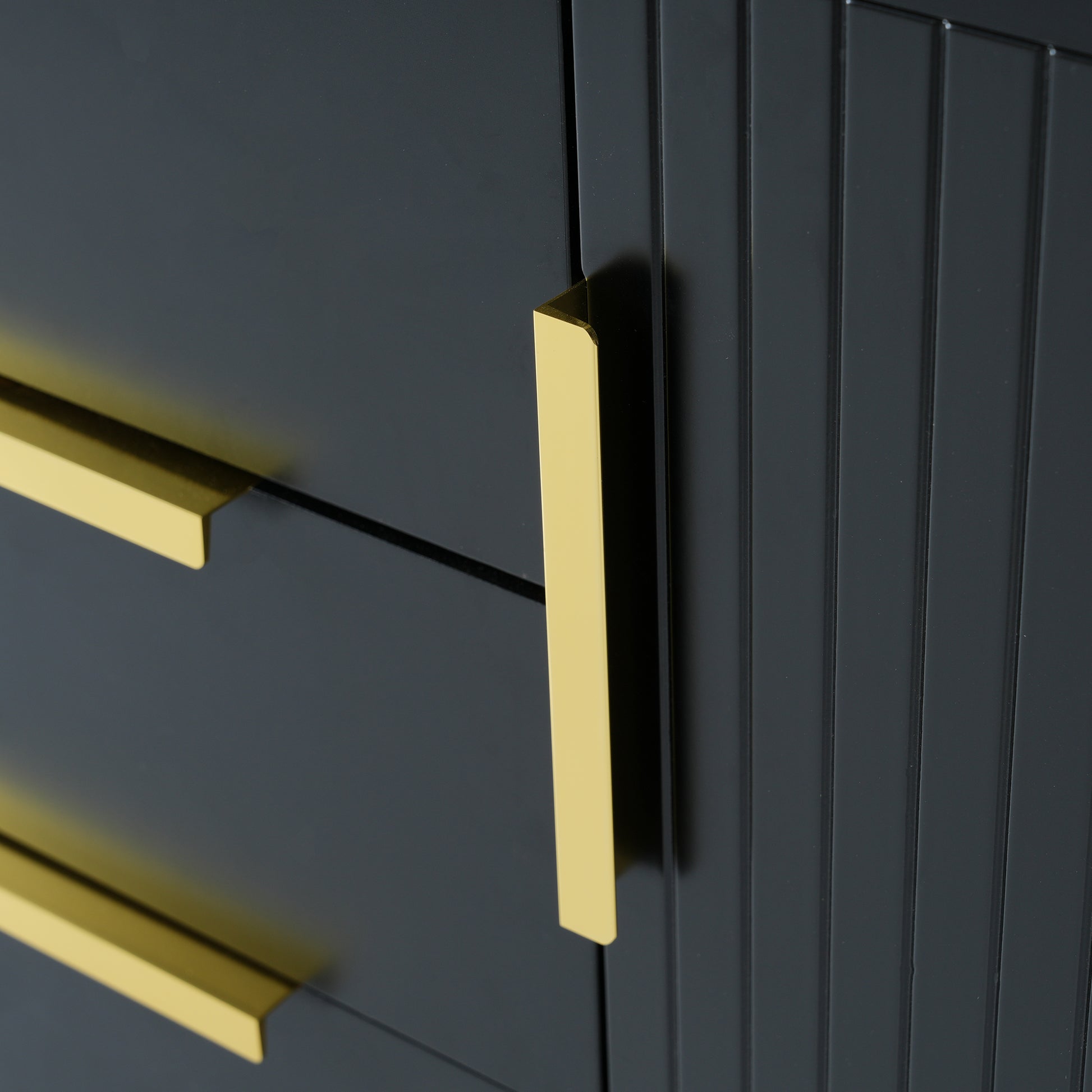 36'' Wall Mounted Bathroom Vanity With Resin Sink, Floating Bathroom Storage Cabinet With 2 Drawers, Solid Wood Bathroom Cabinet Black Bathroom Modern Mdf