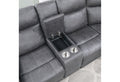 Eco Greige Sectional Gray Fabric 5 Seat