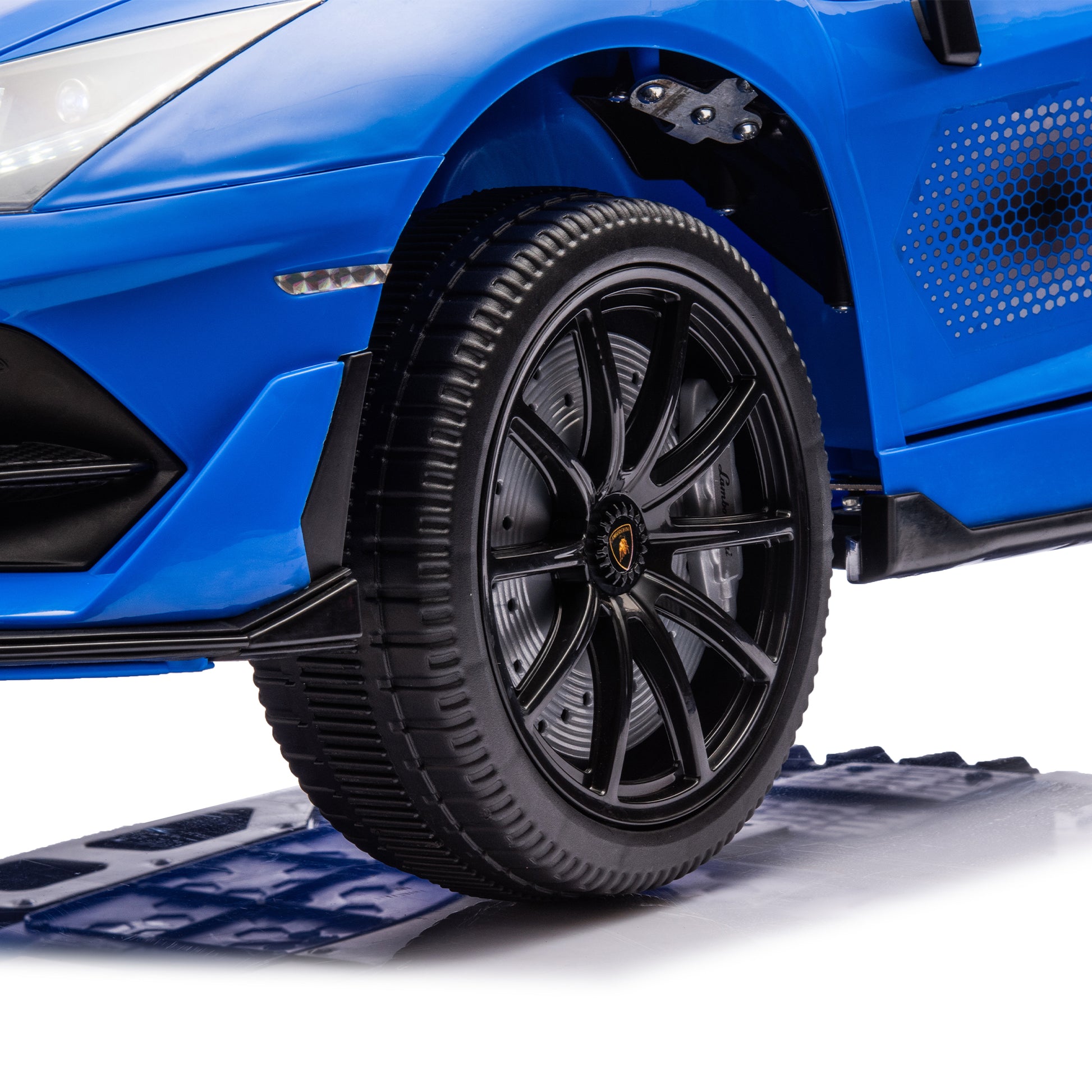 12V Kids Ride On Car W Parents Remote Control,Licensed Lamborghini Aventador Xago,Hydraulic Pressure Door,Slow Start,Early Education,Bluetooth,Adjustable Volume,Mp3,Usb,Led Lights For Kids Aged 2 4. Blue 50 99 Lbs Polypropylene