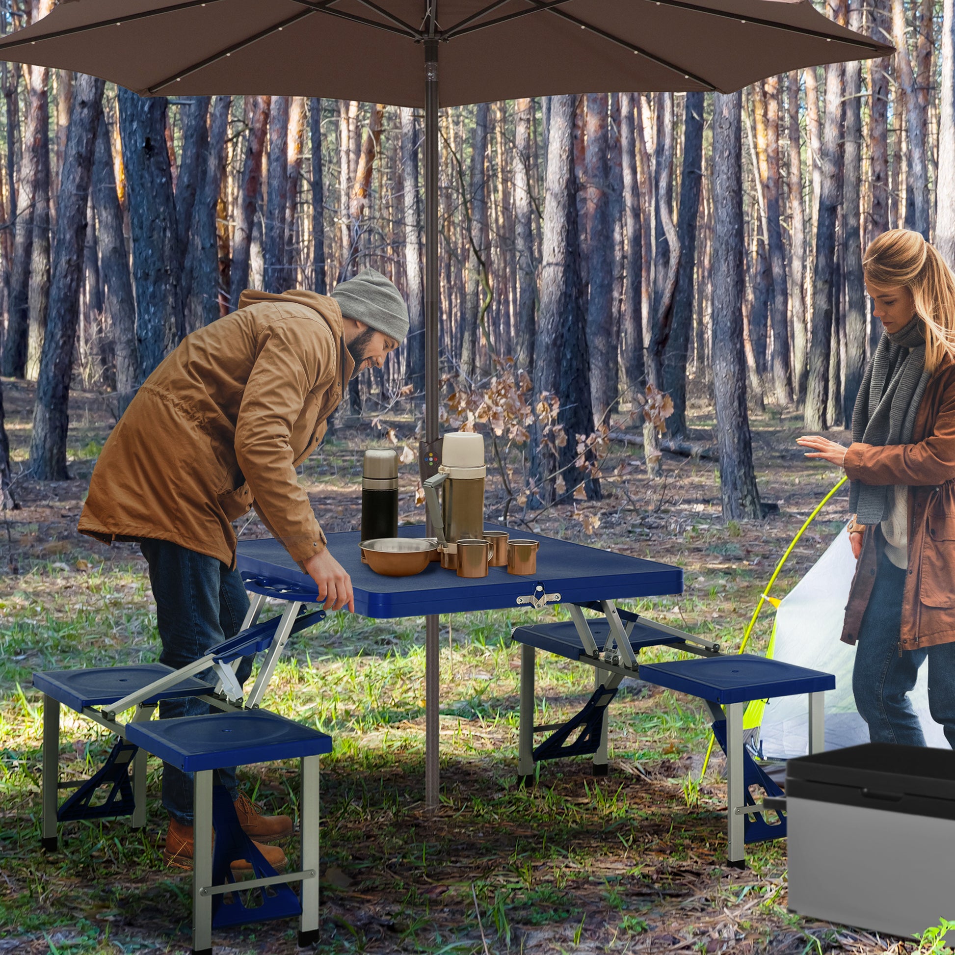 Ubuy Folding Picnic Table Portable Folding Picnic Picnic Chairs
