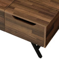 Walnut 1 Drawer Coffee Table With Lift Top Walnut Primary Living Space Drawers Rectangular Paper Composite