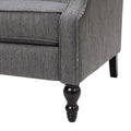 One And Half Seater Recliner Charcoal Fabric