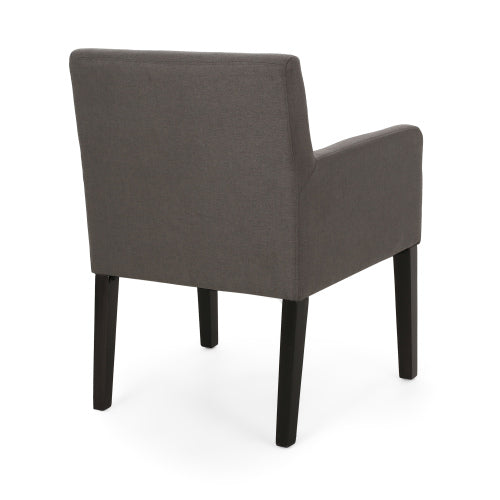 Arm Chair Dark Grey Fabric