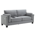 Oversized Modern 3 Pieces Sofa Set For Living Room Double Armrest Comfy Deep Seat Furniture Sets Chair & Loveseat & 3 Seater Couch, Gray Gray Primary Living Space Fabric 6 Seat