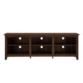 Modern Transitional 3 Shelf Open Storage 70