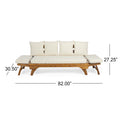 Serene Daybed Full Teak Fabric