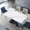 Modern Extendable Dining Table, Maximum Expanded 79