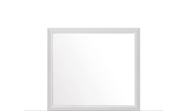 Mirage White Mirror White Rubber Wood