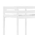 White Twin Twin Bunk Bed With Ladder White Bedroom Wood