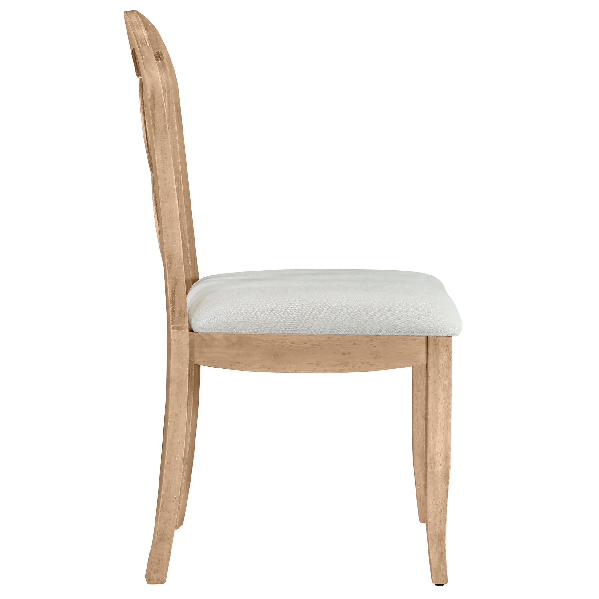 Retro 7 Piece Trestle Dining Table Set With Upholstered Dining Chairs, Smooth Dining Backs For Dining Room, Living Room, Kitchen, Natural Upholstered Chair Wood Natural Beige Seats 6 Wood Dining Room Solid Wood Rubberwood Trestle Rectangular Foam Dining