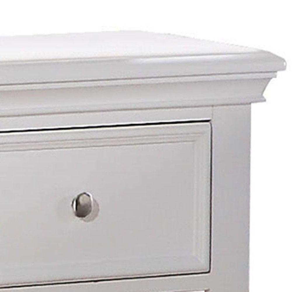 White Nightstand With Bottom Shelf White 1 Drawer Bedroom Rectangle Transitional Pine Drawers White Wood