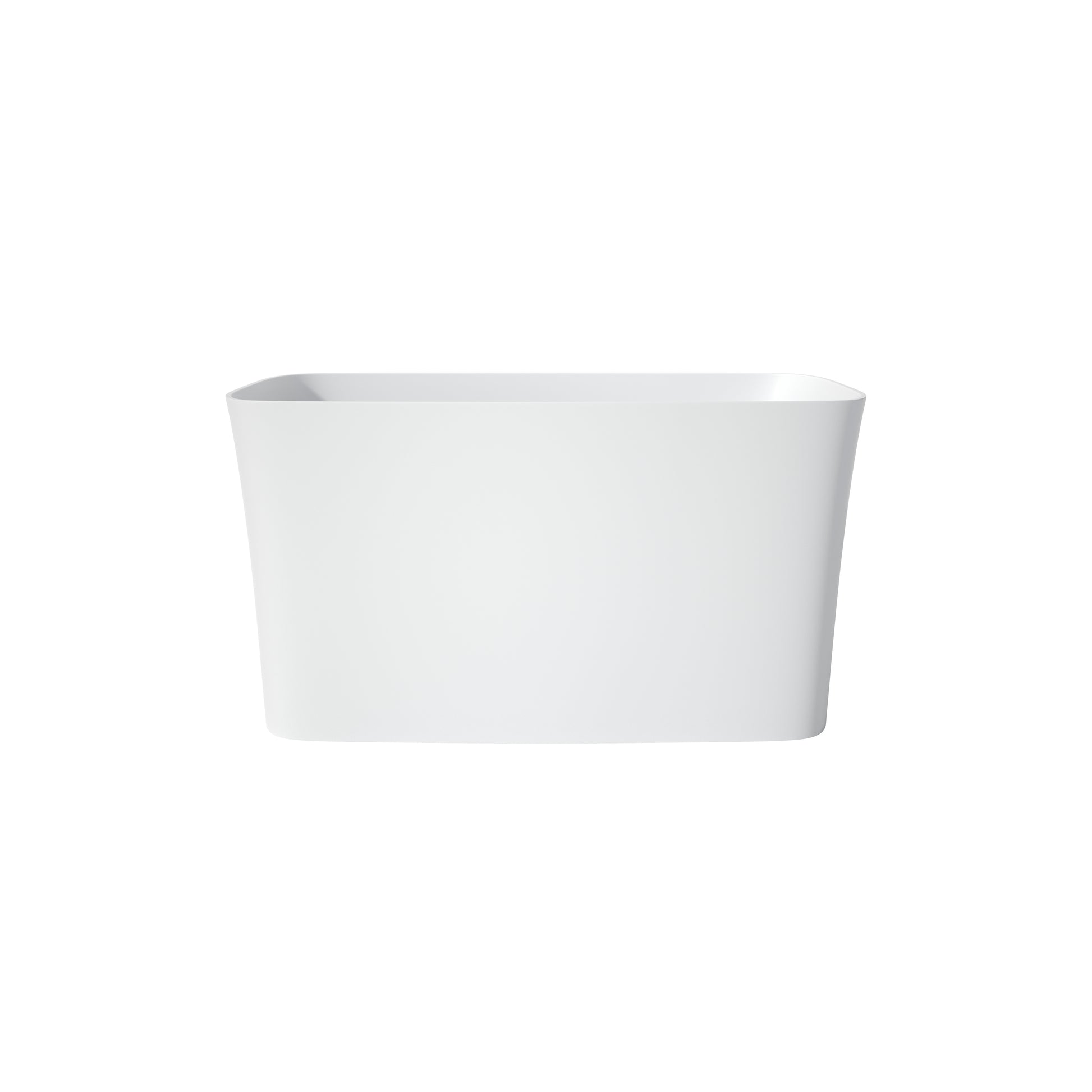 47" Small Size Solid Surface Stone Bathroom Freestand Bathtub White Solid Surface