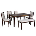 6 Piece Kitchen Dining Table Set, 60