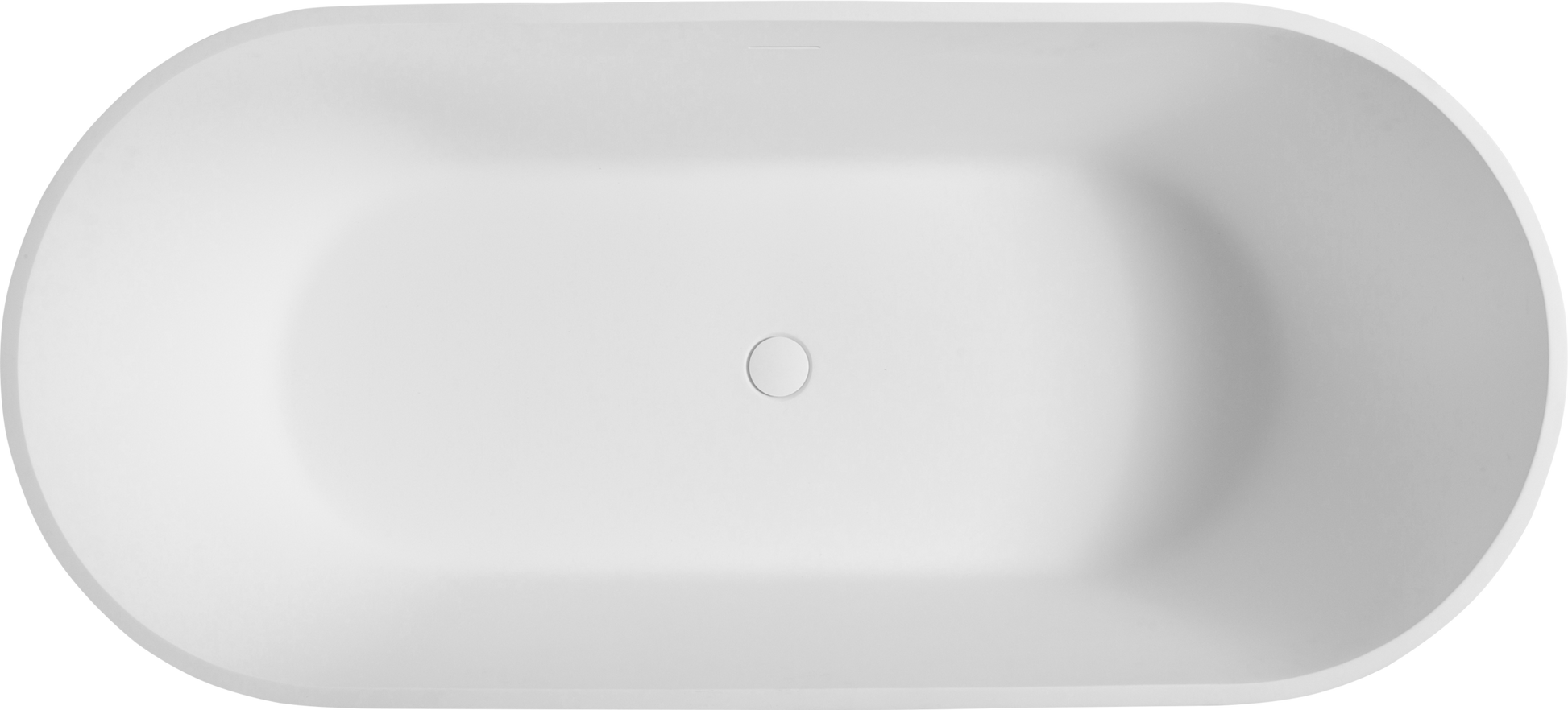 Luxury Handcrafted Stone Resin Freestanding Soaking Bathtub With Overflow In Matte White, Cupc Certified 23S13 67 Matte White Bathroom Freestanding Tubs Soaking Center Solid Surface