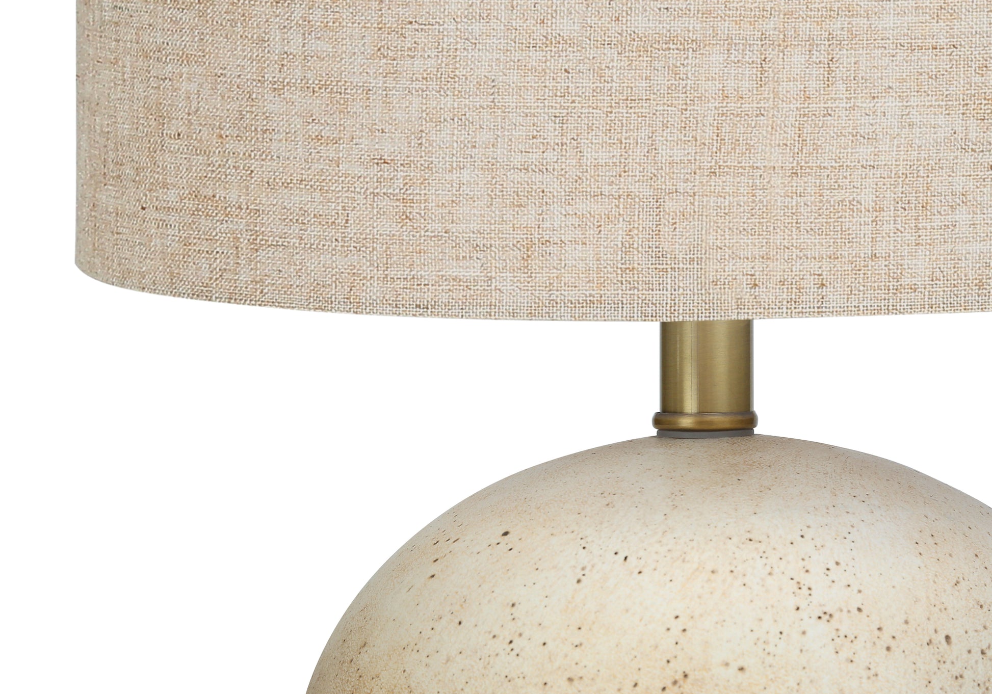 Lighting, 20"H, Table Lamp, Beige Concrete, Beige Shade, Contemporary Beige Concrete