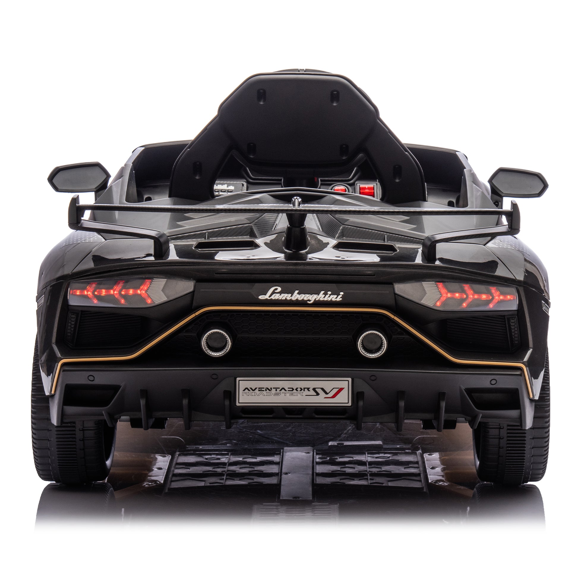 12V Kids Ride On Car W Parents Remote Control,Licensed Lamborghini Aventador Xago,Hydraulic Pressure Door,Slow Start,Early Education,Bluetooth,Adjustable Volume,Mp3,Usb,Led Lights For Kids Aged 2 4. Black 50 99 Lbs Polypropylene