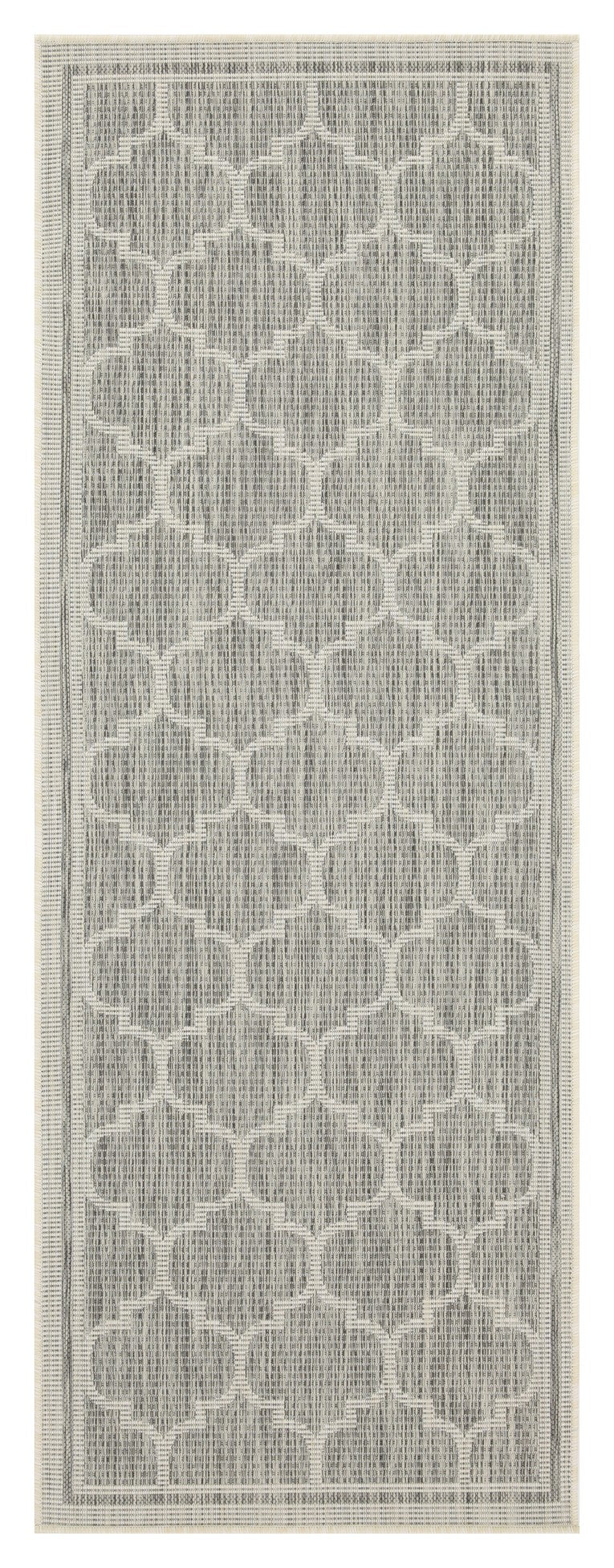 Sunshine Gc Har2006 Silver 2 Ft. 7 In. X 7 Ft. 3 In. Indoor Outdoor Area Rug Silver Polyester Polypropylene