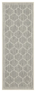 Sunshine Gc Har2006 Silver 2 Ft. 7 In. X 7 Ft. 3 In. Indoor Outdoor Area Rug Silver Polyester Polypropylene