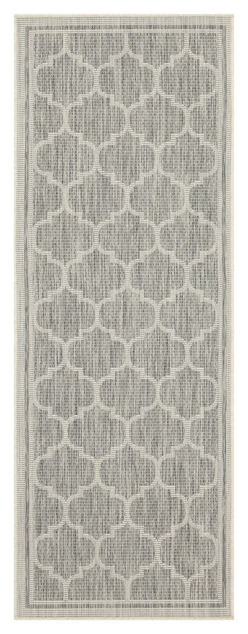 Sunshine Gc Har2006 Silver 2 Ft. 7 In. X 7 Ft. 3 In. Indoor Outdoor Area Rug Silver Polyester Polypropylene