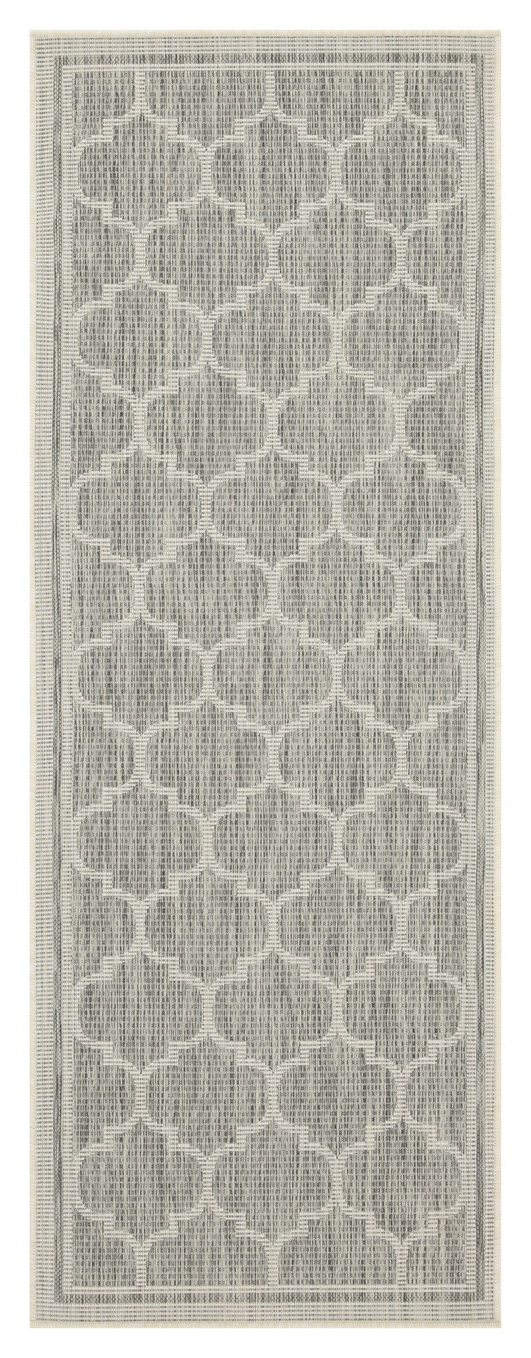 Sunshine Gc Har2006 Silver 5 Ft. 3 In. X 7 Ft. 3 In. Indoor Outdoor Area Rug Silver Polyester Polypropylene